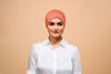 Rust Silk-Blend Satin Under scarf - Modest Clothing For Women | Armario Modesto