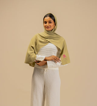 Avocado Premium Chiffon Scarf - Modest Wear For Women | Armario Modesto