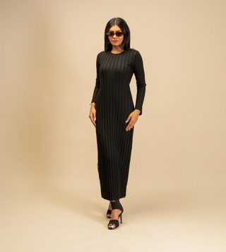 Black Bodycon Dress - Modest Wear for Women | Armario Modesto