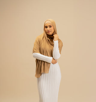 Coffee Premium Modal Scarf - Modest Clothing For Women | Armario Modesto