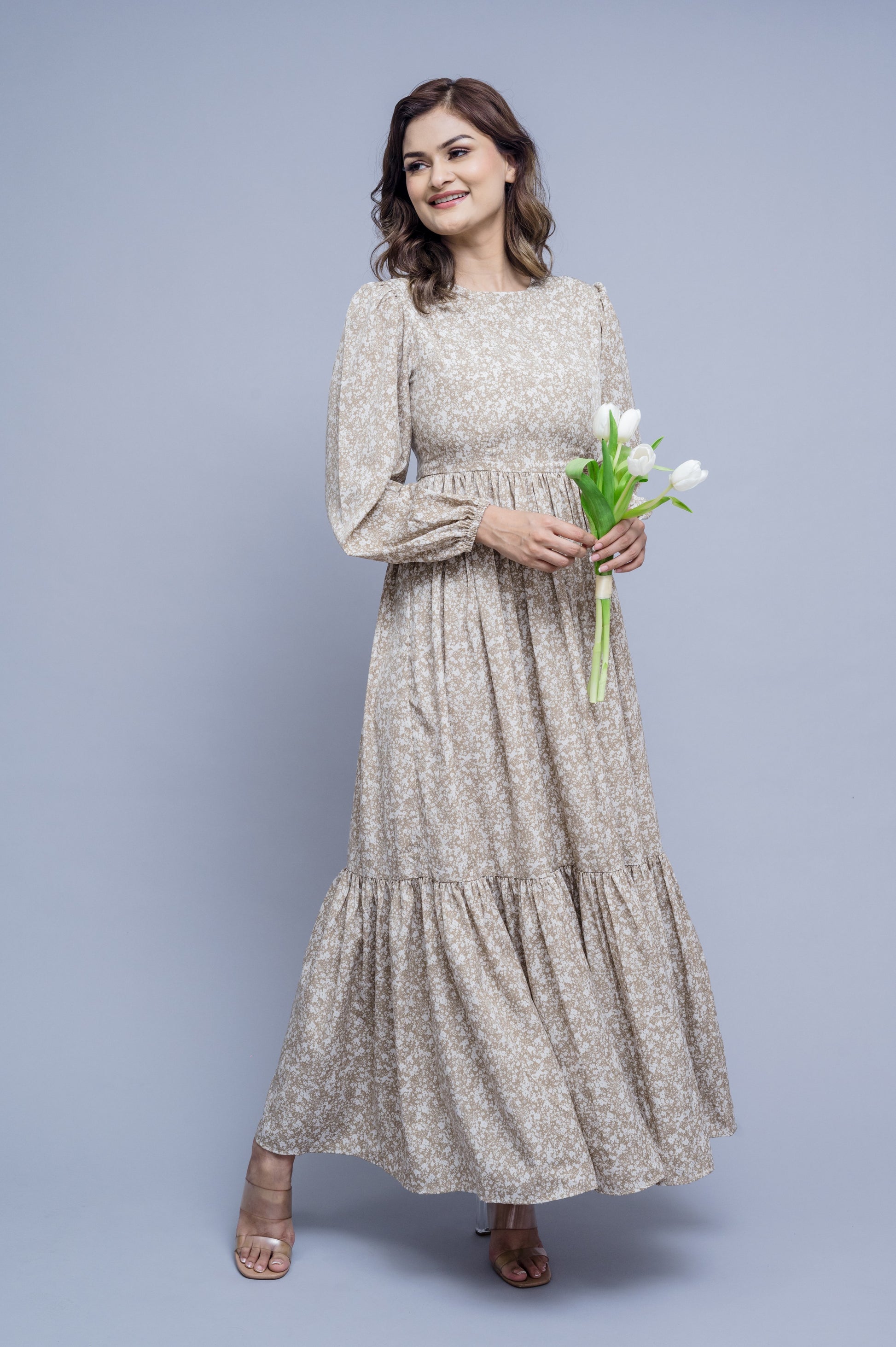 Modest Fashion Dress - Lightweight Floral Lana Dress