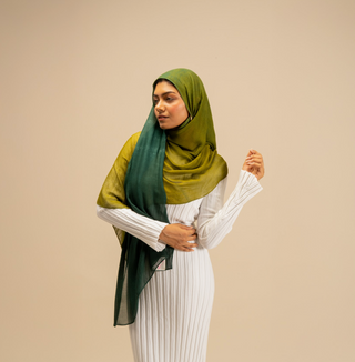 Forest Green Ombré Modal Scarf - Modest Clothing For Women | Armario Modesto