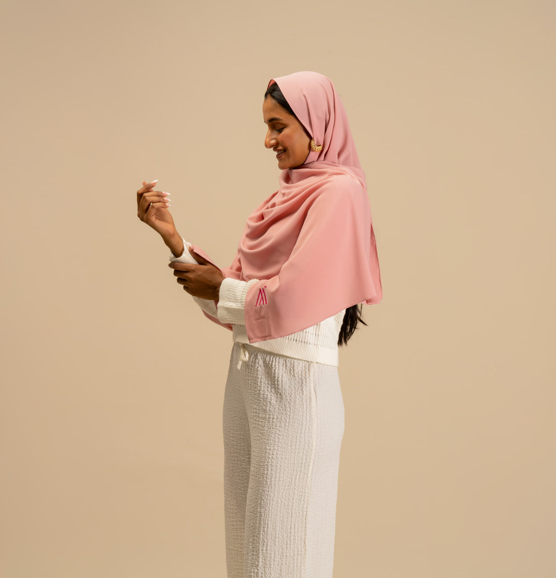 Powder Pink Premium Chiffon Scarf - Modest Clothing For Women | Armario Modesto