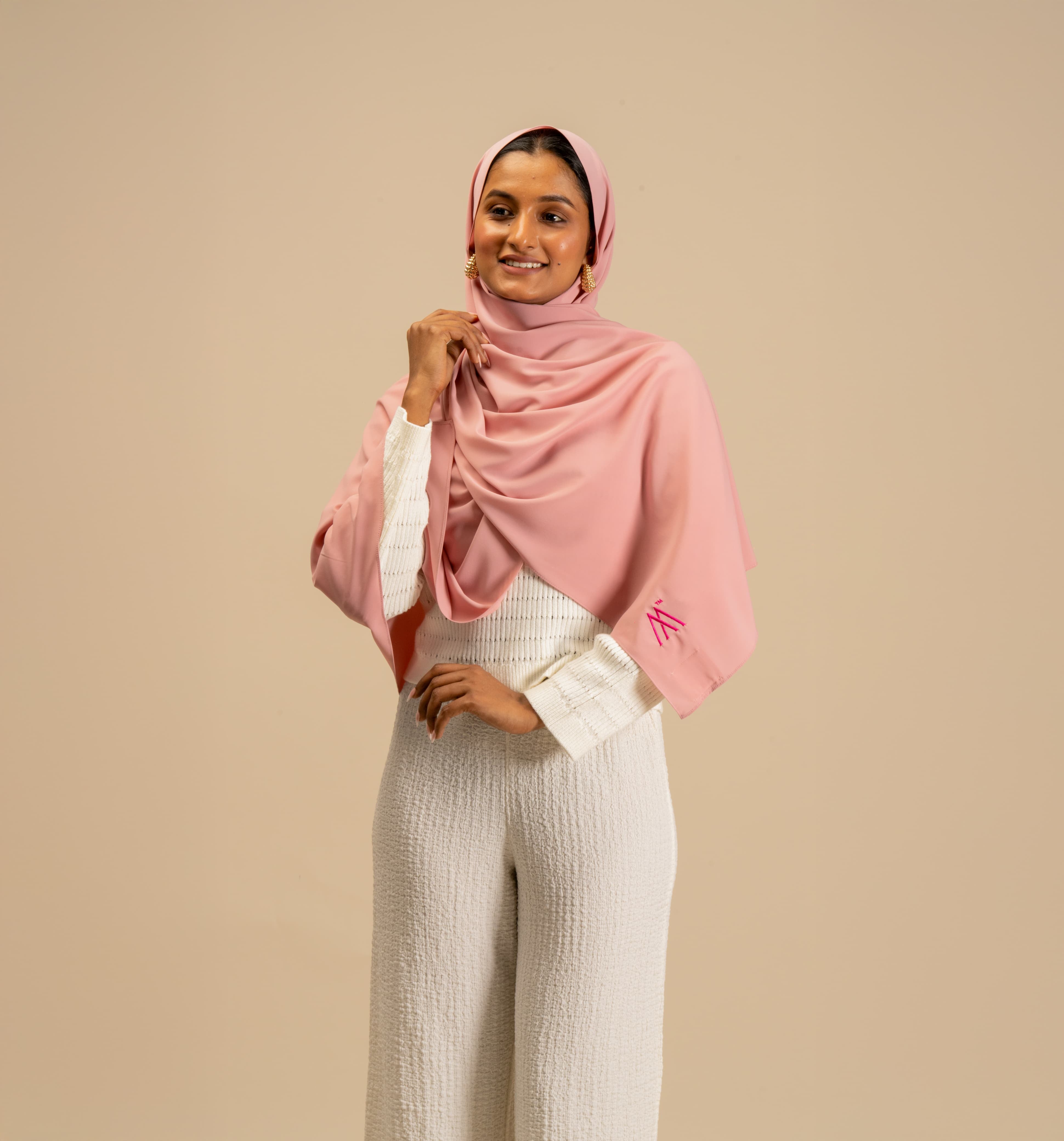 Powder Pink Premium Chiffon Scarf - Modest Clothing For Women | Armario Modesto