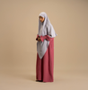 Modest wear dresses for women – Orchid Khimar with matching khimar hijab