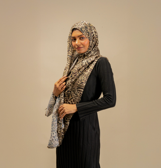 Mint Leopard Printed Modal Scarf - Modest Clothing For Women | Armario Modesto