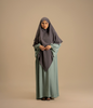 modest wear for women – Olive Khimar with matching hijab