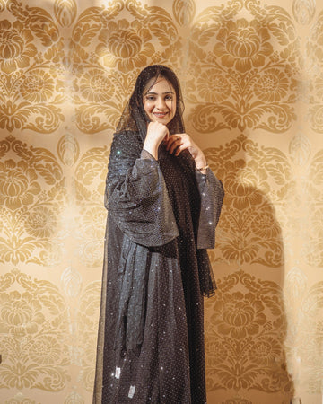 Jewels – Embellished Net Abaya