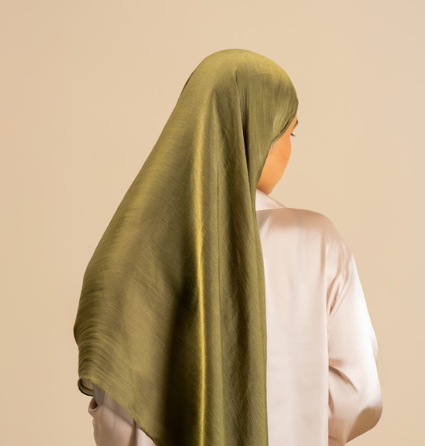 Jade Green Organza Hijab - Modest Wear For Women | Armario Modesto