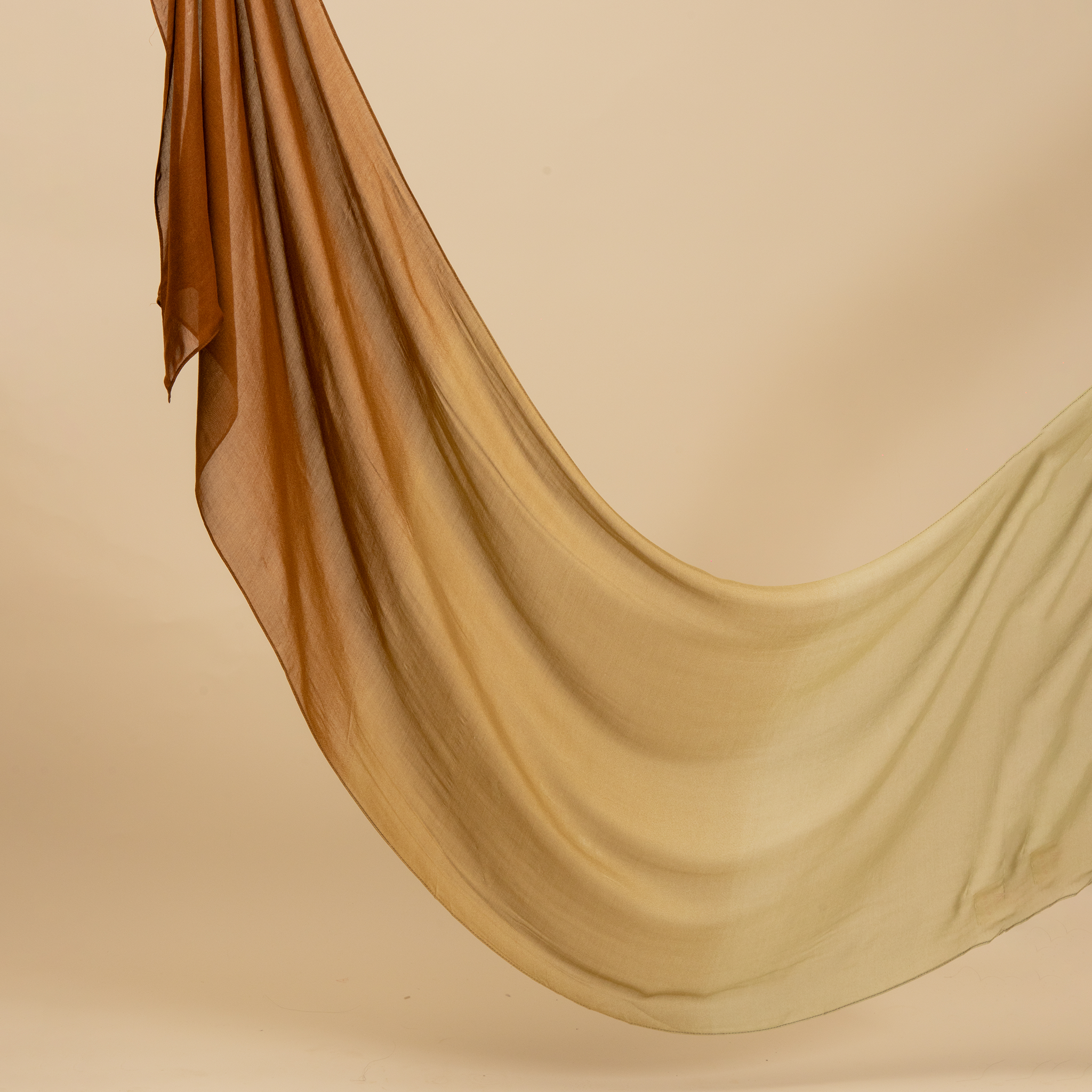 Sage Brown Ombré printed-modal-scarf-modest-clothing-for-women