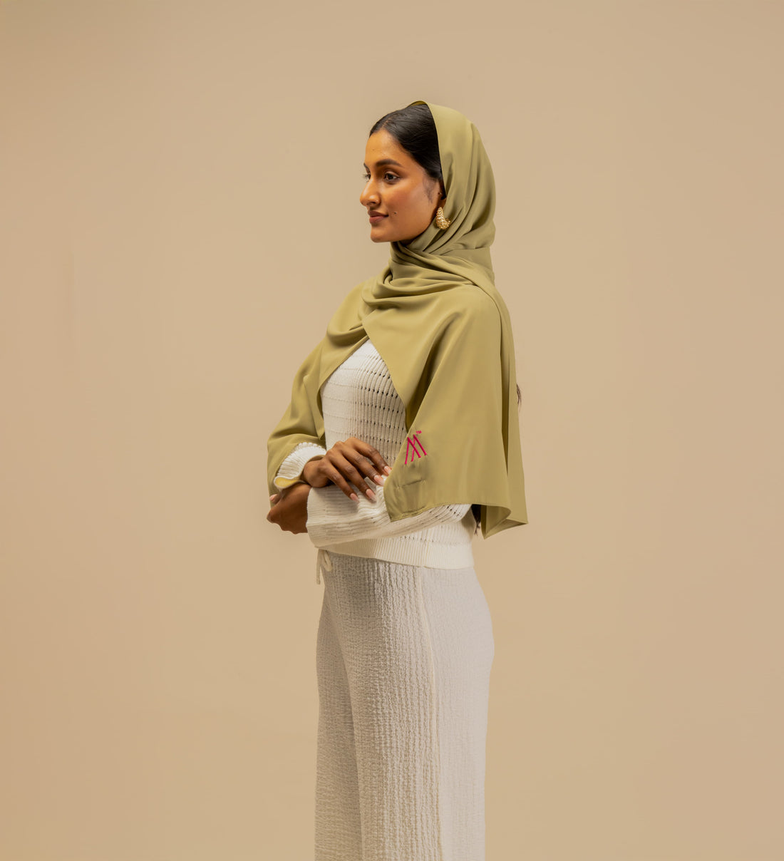 Avocado Premium Chiffon Scarf - Modest Wear For Women | Armario Modesto