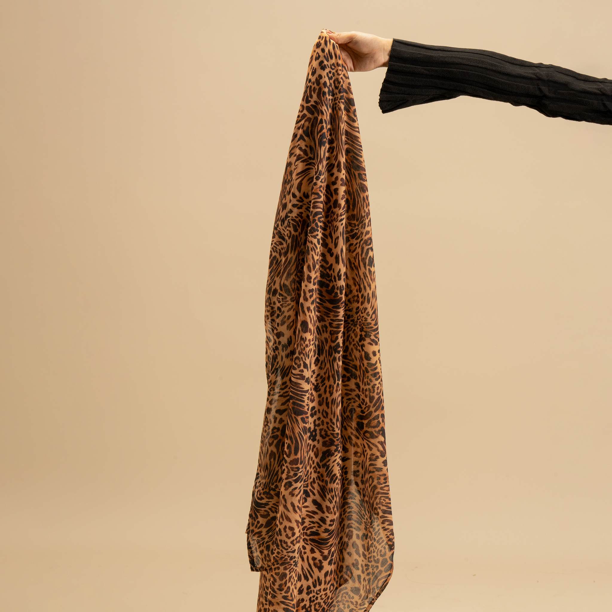 Brown Leopard Printed Modal Scarf - Modest Clothing For Women | Armario Modesto