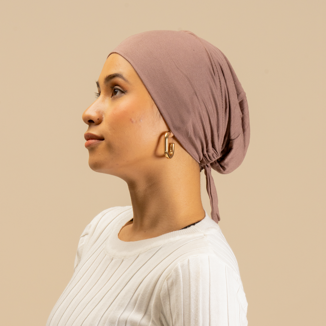 Dusty Rose Classic Under scarf - modest ladies dresses | Armario Modesto