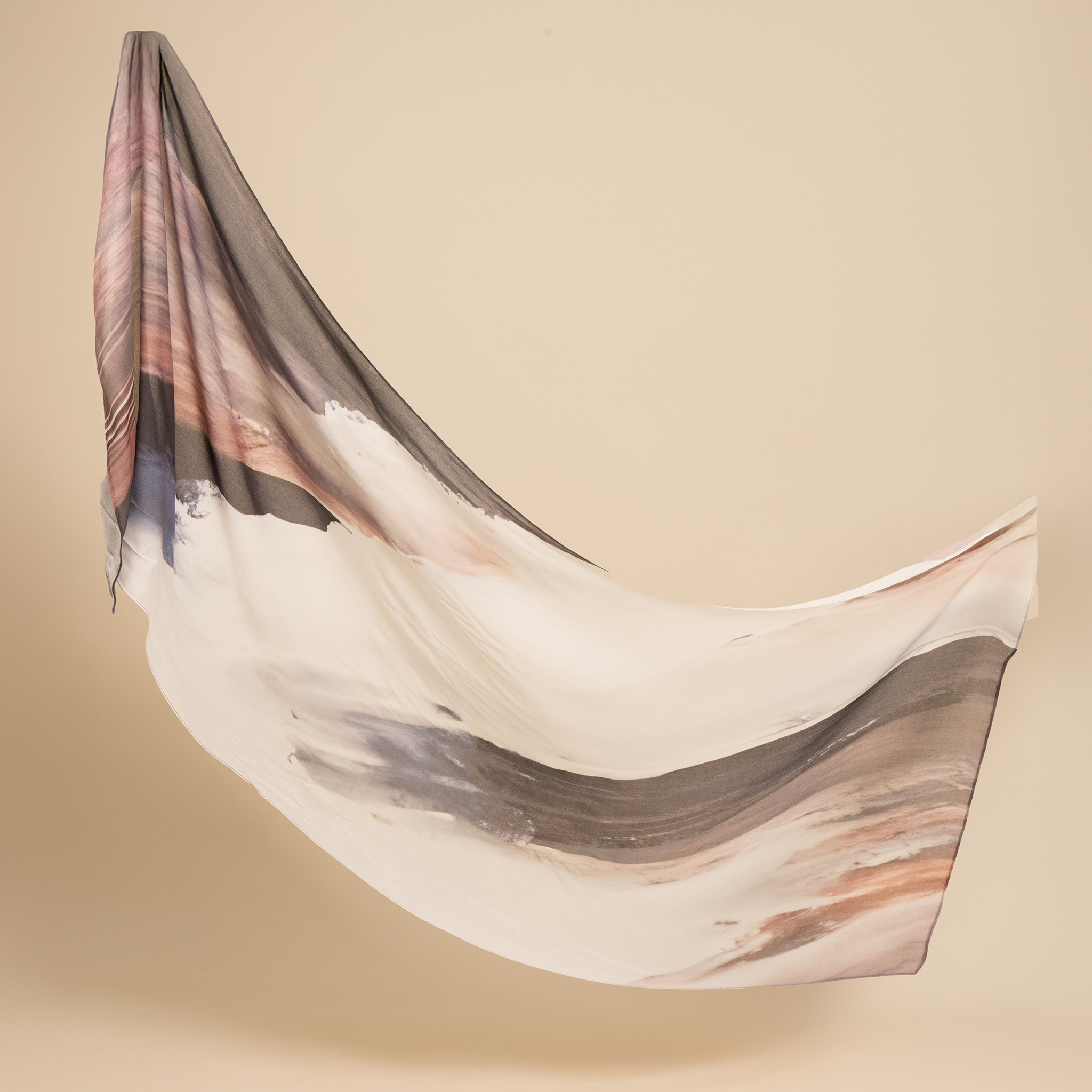 Rose Marble Printed Modal Scarf - Modest Clothing For Women | Armario Modesto