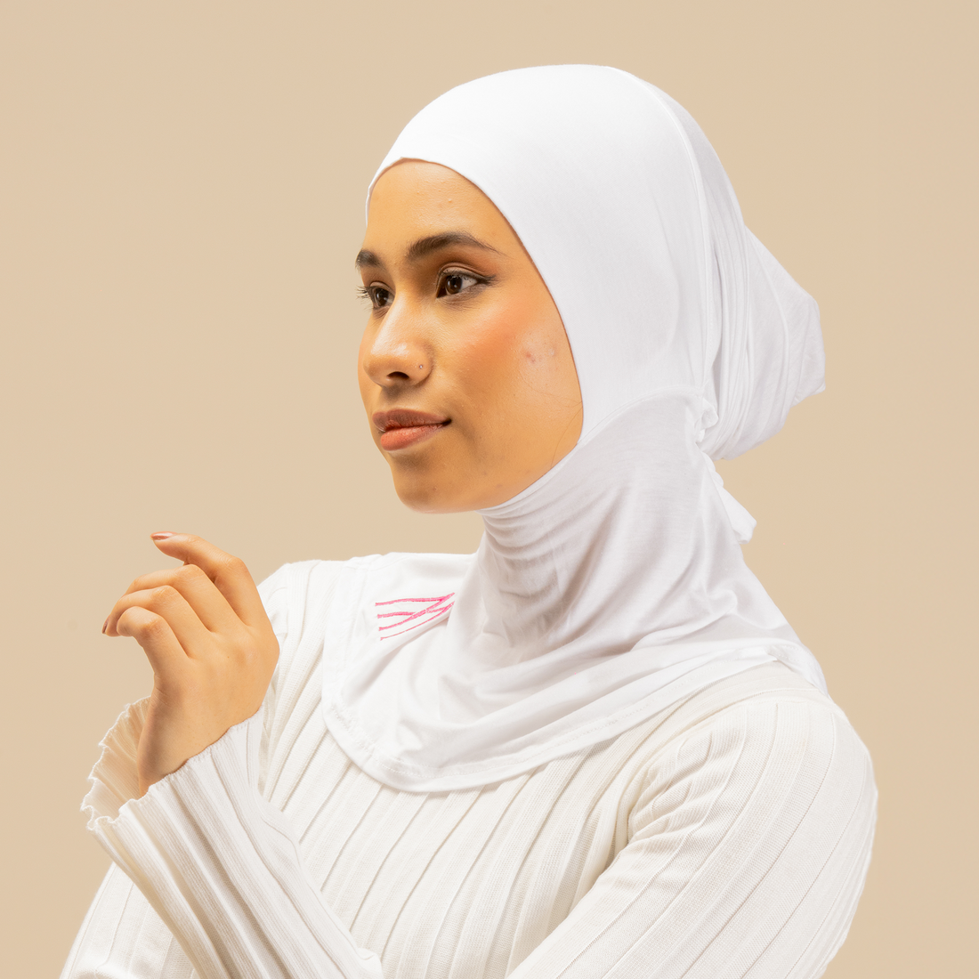 White Ninja Under scarf - Modest Wear For Women | Armario Modesto