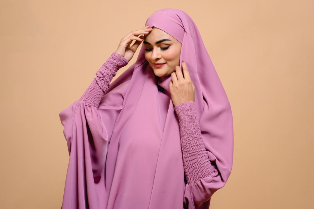 Berry Nude Jilbab - Silk Blend Nida - Modest Clothing For Women | Armario Modesto