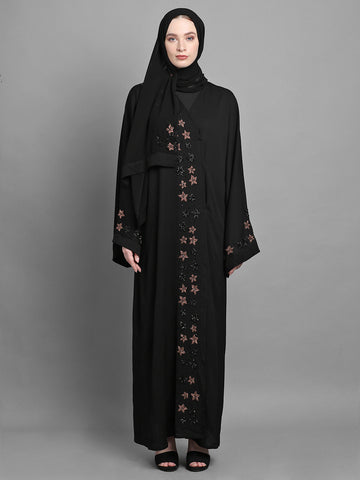 Mehandi Night Abaya-Black Color-Armario Modesto
