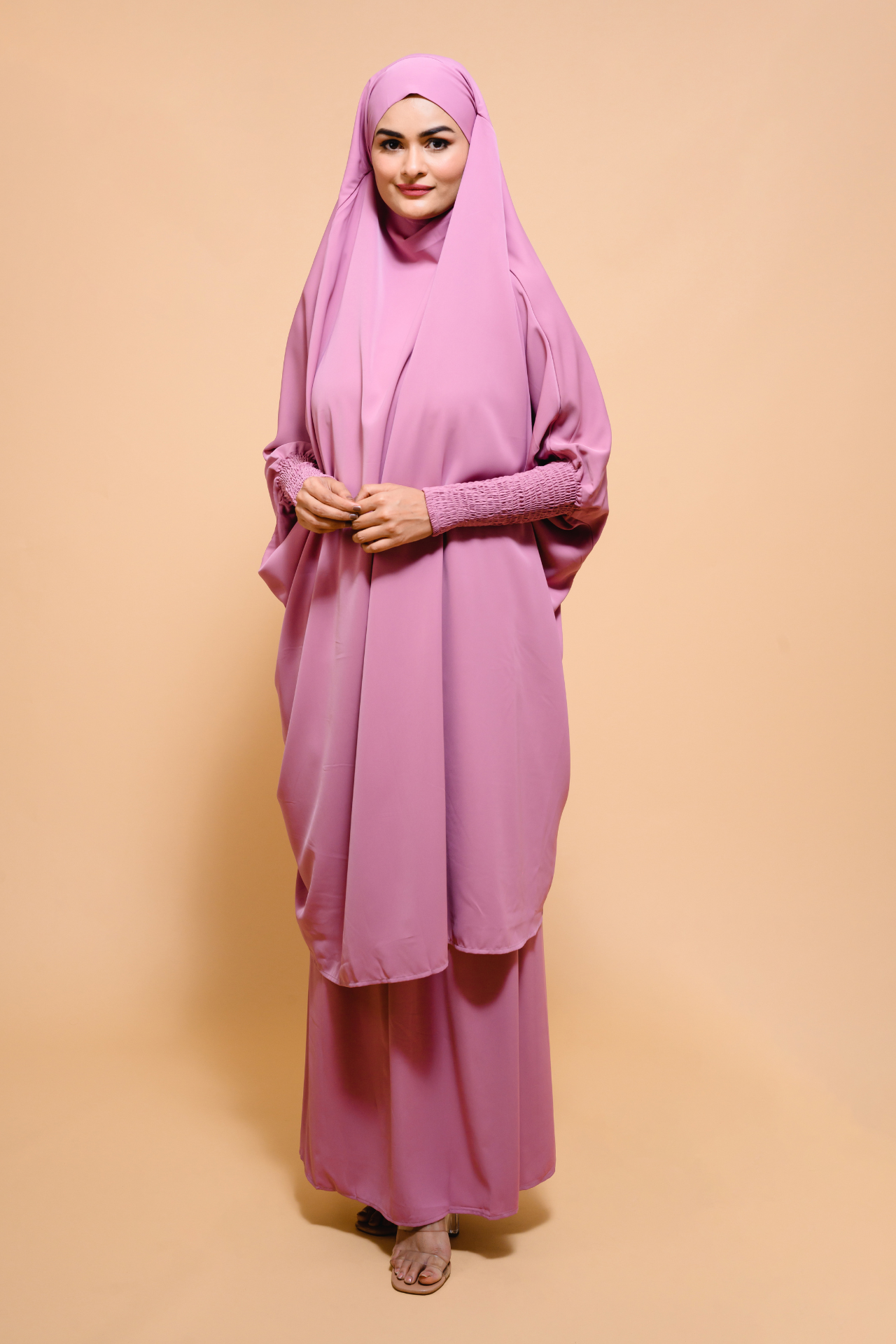 Berry Nude Jilbab - Silk Blend Nida - Modest Clothing For Women | Armario Modesto