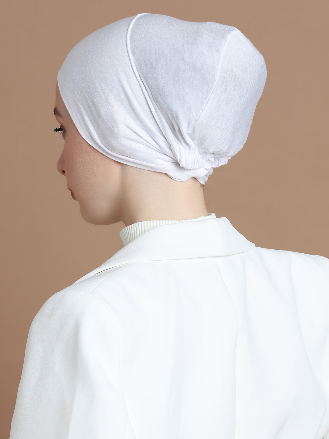 White Classic Under scarf - Modest Clothing For Women | Armario Modesto