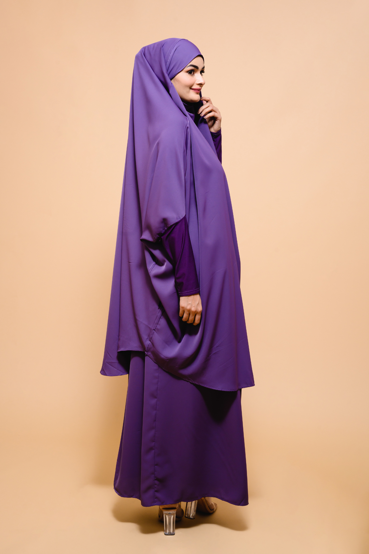 Elegant Sangria Jilbab modest wear with flowy design and breathable fabric for women