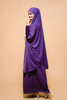 Woman wearing Sangria Jilbab modest dress perfect for abaya styles and modest office wear