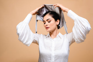 Stone Silk-Blend Satin Under scarf - Modest Clothing For Women | Armario Modesto