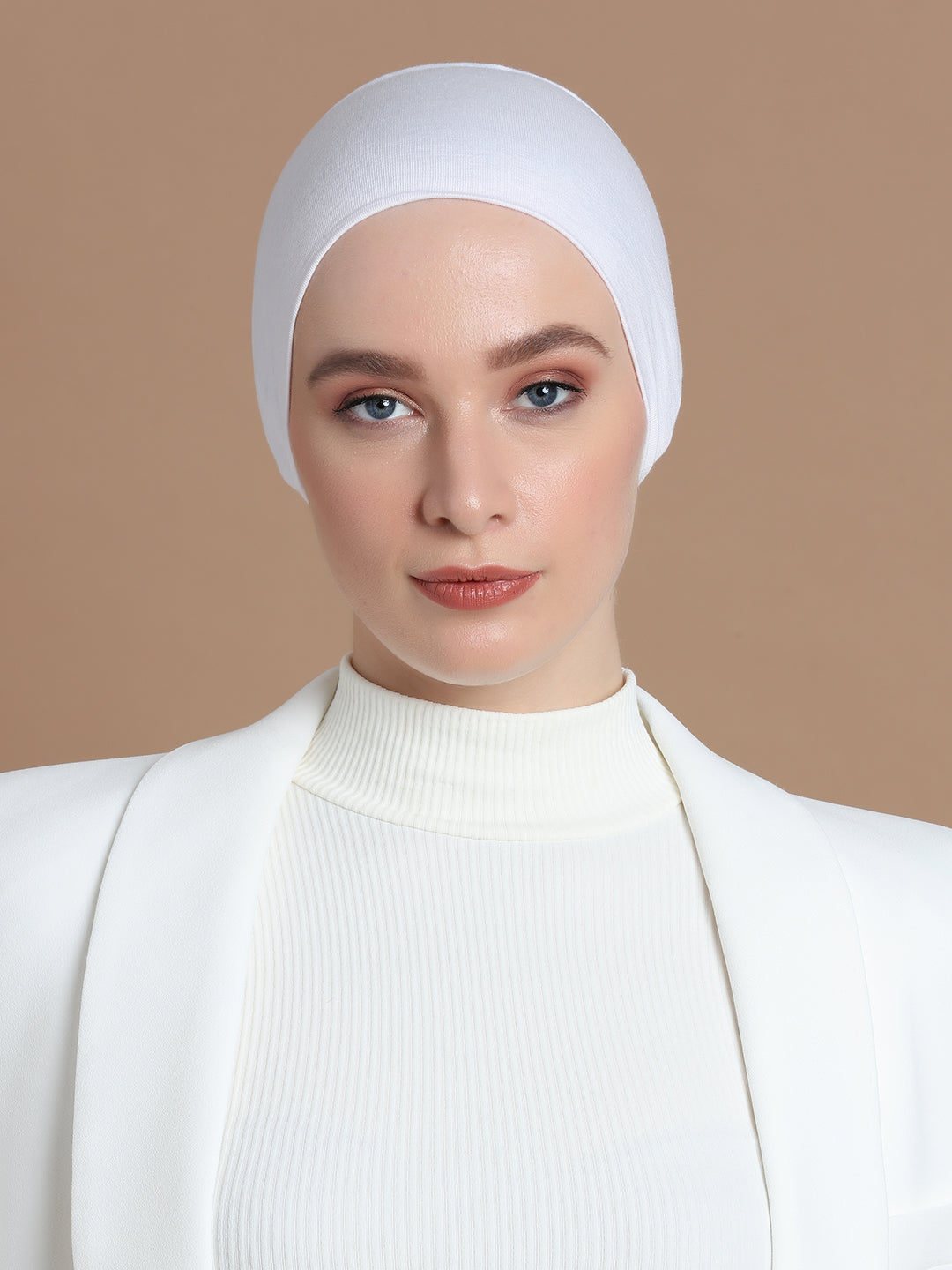 White Classic Under scarf - Modest Clothing For Women | Armario Modesto