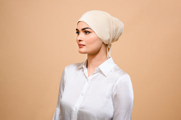 Mink Silk-Blend Satin Under scarf - Modest Clothing For Women | Armario Modesto