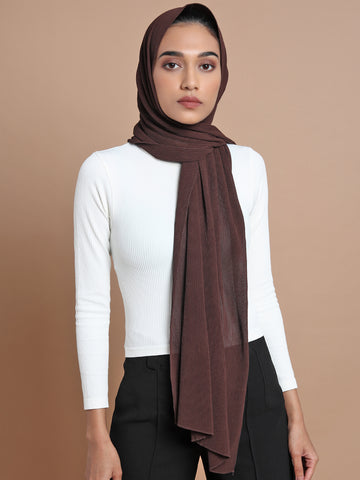 Umber Crinkle Hijab - Modest Clothing For Women | Armario Modesto
